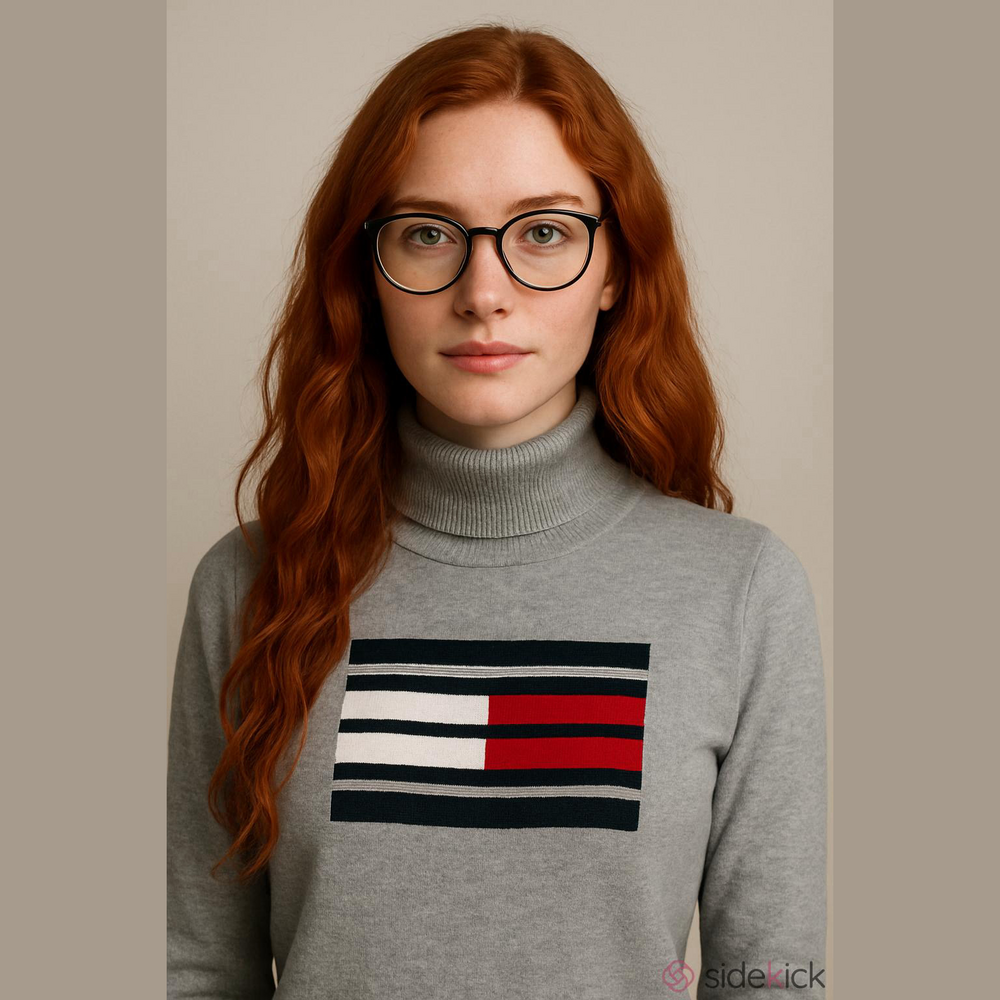 Tommy Hilfiger Women's Gray Turtleneck Sweater Size L Long Sleeve Pullover